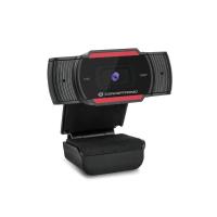 Conceptronic AMDIS 1080P FHD Webcam 1920 x 1080 Pixel USB 2.0 Schwarz, Rot