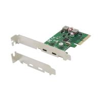 Conceptronic EMRICK 2-Port USB 3.2 Gen 2 Typ-C PCI-Express-Karte, selbstversorgt