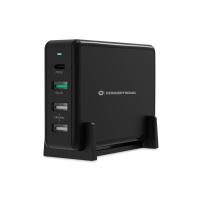 Conceptronic OZUL 4-Port 65W USB-PD Desktop-Ladegerät