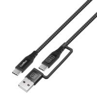 CoolBox COO-CAB-UAC-60W USB Kabel USB 3.2 Gen 2 (3.1 Gen 2) 1,8 m USB A/USB C USB C
