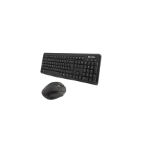 CoolBox COO-KTR-02W Tastatur Maus enthalten Büro RF Wireless QWERTY Spanisch Schwarz