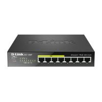 D-Link DGS-1008P Netzwerk-Switch Unmanaged Gigabit Ethernet (10/100/1000) Power over Ethernet (PoE) Schwarz