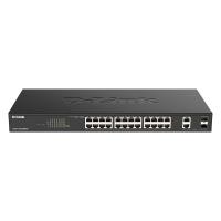D-Link DGS-1100-26MPV2/B Managed L2 Gigabit Ethernet (10/100/1000) Power over Ethernet (PoE) Schwarz