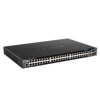 D-Link DGS-1520-52MP Managed L3 Gigabit Ethernet (10/100/1000) Power over Ethernet (PoE) 1U Schwarz