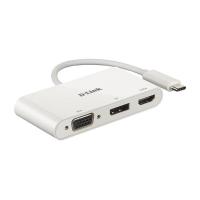 D-Link DUB-V310 laptop-dockingstation & portreplikator Kabelgebunden USB 3.2 Gen 1 (3.1 Gen 1) Type-C Weiß