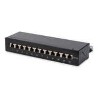 Digitus Desktop CAT 6A, Klasse EA Patch Panel, geschirmt, schwarz