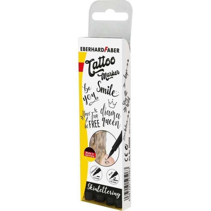 Eberhard Faber Tattoostifte Set ''Skinlettering'', Etui mit 4 Stiften — Bild 7 von 10