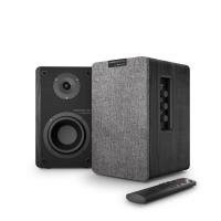 Energy Sistem Studio Monitor 4 Hi Fi 2-Wege Grau, Holz Verkabelt & Kabellos 50 W