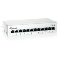 Equip 12-Port Cat.6 geschirmtes Desktop Patch Panel, Hellgrau
