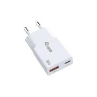 Equip 2-Port 30W GaN Slim USB PD-Ladegerät, USB-C x1, USB-A x1