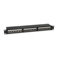 Equip 24-Ports Cat.6 Geschirmtes Patch Panel, schwarz