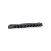 Equip 333282 Stromverteilereinheit (PDU) 9 AC-Ausgänge 1U Schwarz