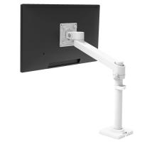 Ergotron NX Series NX MONITOR ARM WHITE 86,4 cm (34'') Tisch/Bank Schwarz, Weiß