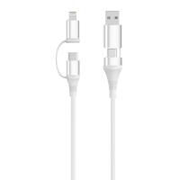 Ewent EC1075 USB Kabel USB 2.0 1 m USB A/USB C USB C/Lightning 0,48 Gbit/s 60 W Weiß