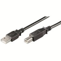 Ewent EW-UAB-030 3m USB A USB B Männlich Männlich Schwarz USB Kabel