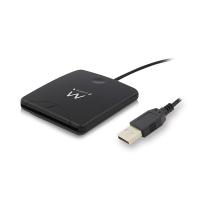 Ewent EW1052 Smart-Card-Lesegerät USB USB 2.0 Schwarz