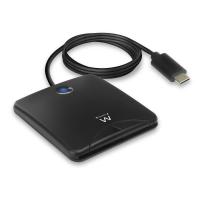 Ewent EW1055 Smart-Card-Lesegerät Drinnen USB USB 3.2 Gen 1 (3.1 Gen 1) Schwarz