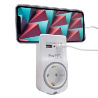 Ewent EW1225 Ladegerät für Mobilgeräte Universal Weiß AC Drinnen