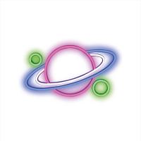 Forever Light Neon PLEXI LED PLANET multicolor FPNE05X Leichte Dekorationsfigur, bild 4 von 6 ansehen