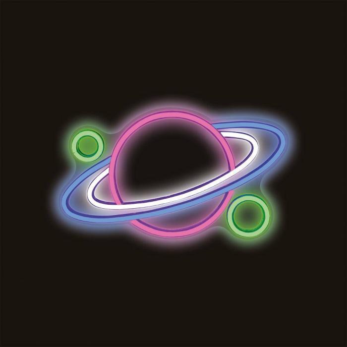 Forever Light Neon PLEXI LED PLANET multicolor FPNE05X Leichte Dekorationsfigur — Bild 5 von 6