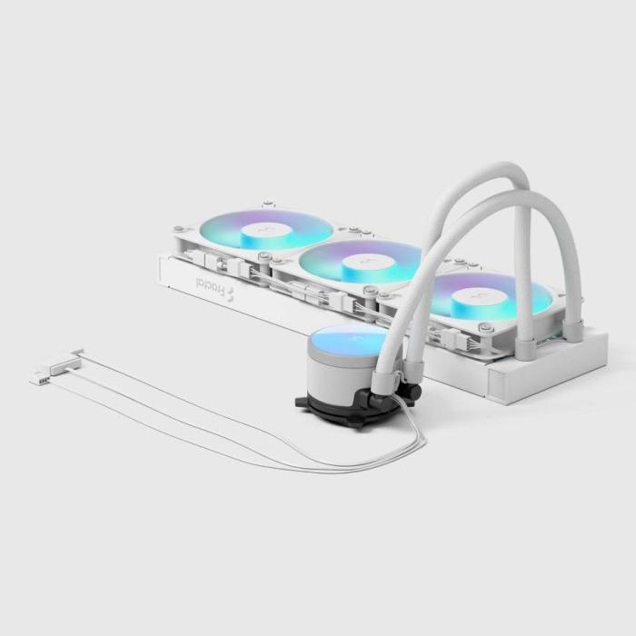 Fractal Design Radius 360 RGB White Prozessor All-in-One-Flüssigkeitskühler 12 cm Weiß 1 Stück(e) — Bild 13 von 14