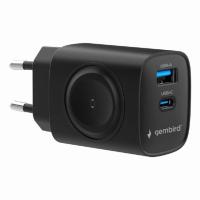 Gembird TA-UC-PDQCW20-01-BK Ladegerät für Mobilgeräte Universal Schwarz AC Schnellladung Drinnen
