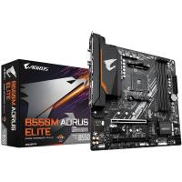GIGABYTE B550M AORUS ELITE Mainboard – AMD Ryzen 5000 CPUs, 5+3 Phasen VRM, bis zu 4733 MHz DDR4, 1xPCIe 4.0 + 1xPCIe 3.0 M.2, 1GbE LAN, USB 3.2 Gen 1
