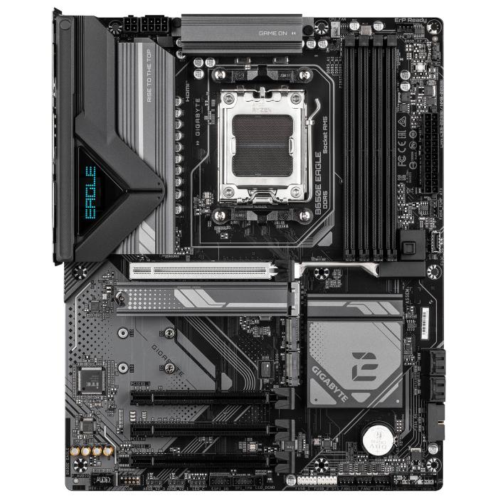 GIGABYTE B650E EAGLE Mainboard – AMD Ryzen 9000 Series CPUs, 8+2+2-Phasen-VRM, bis zu 8200 MHz DDR5 (OC), 1× PCIe 5.0 + 2× — Bild 2 von 8