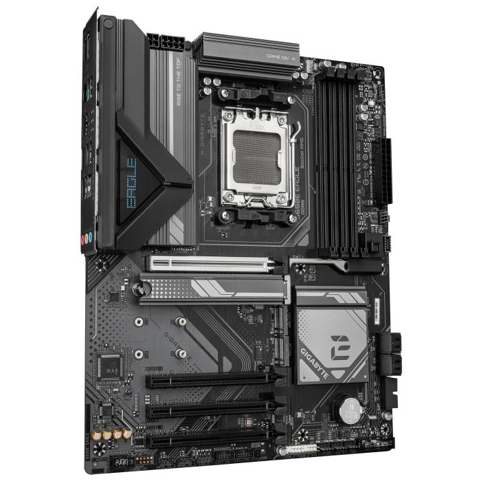 GIGABYTE B650E EAGLE Mainboard – AMD Ryzen 9000 Series CPUs, 8+2+2-Phasen-VRM, bis zu 8200 MHz DDR5 (OC), 1× PCIe 5.0 + 2× — Bild 3 von 8
