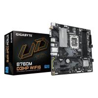 GIGABYTE B760M D3HP WIFI6 Mainboard – Unterstützt Intel Core Prozessoren der 14. Generation, digitales 4+1+1 Phasen VRM, bis zu 5600 MHz DDR5, 2x PCIe 4.0 M.2, Wi-Fi 6, GbE LAN, USB 3.2 Gen 1