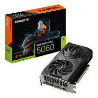 GIGABYTE GeForce RTX 5060 WINDFORCE MAX OC 8G Grafikkarte – 8 GB GDDR7, 128 Bit, PCI-E 5.0, 2512 MHz Kernfrequenz, 3 x DisplayPort, 1 x HDMI, NVIDIA DLSS 4, GV-N5060WF2MAX OC-8GD