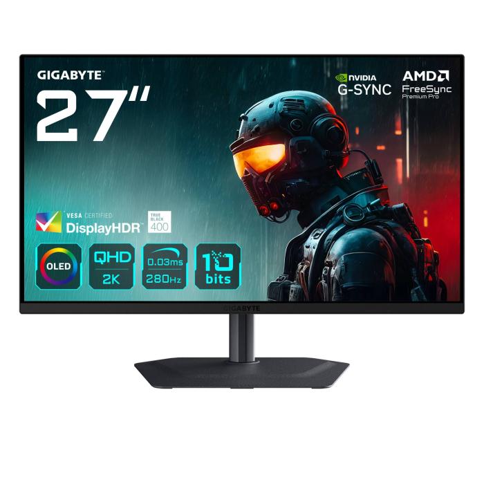 GIGABYTE MO27Q2A 27'' OLED 2K QHD Gaming-Monitor — Bild 8 von 14