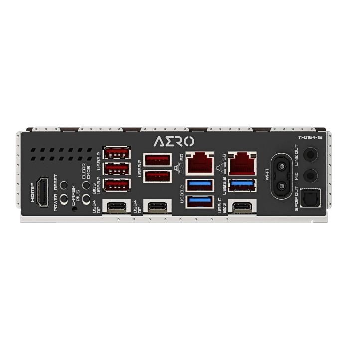 GIGABYTE X870E AERO X3D DARK WOOD Mainboard – Unterstützt AMD Ryzen 9000 CPUs, digitales 16+2+2-Phasen-VRM, bis zu 9000 Hz — Bild 13 von 14