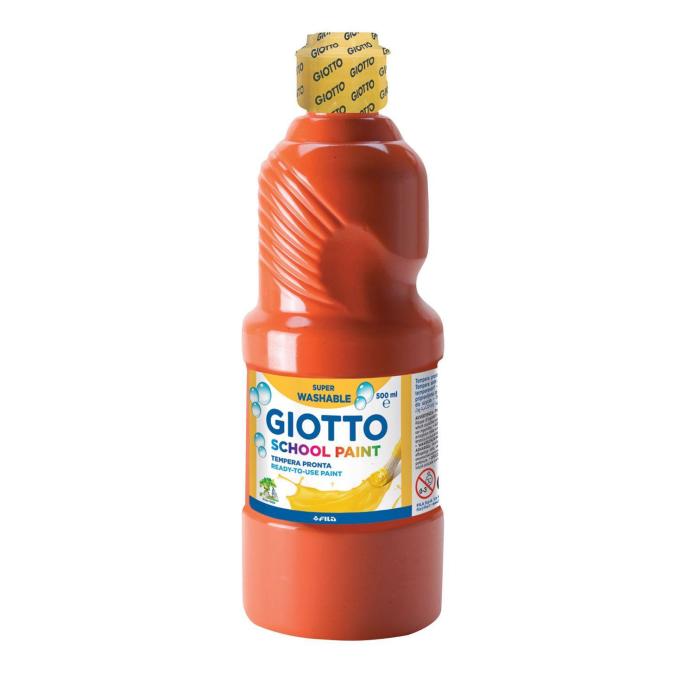 Giotto School Paint Farbe auf Wasserbasis Rot 500 ml Flasche 1 Stück(e)