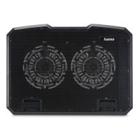 Hama Black Metal Llaptop-Kühlpad 39,6 cm (15.6'') Schwarz