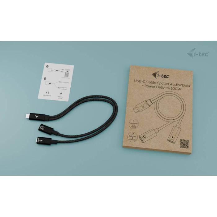 i-tec USB-C Cable Splitter Audio/Data + Power Delivery 100W — Bild 5 von 18