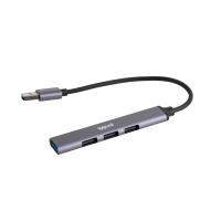 iggual IGG318454 Schnittstellen-Hub USB 3.2 Gen 1 (3.1 Gen 1) Type-A 5000 Mbit/s Grau