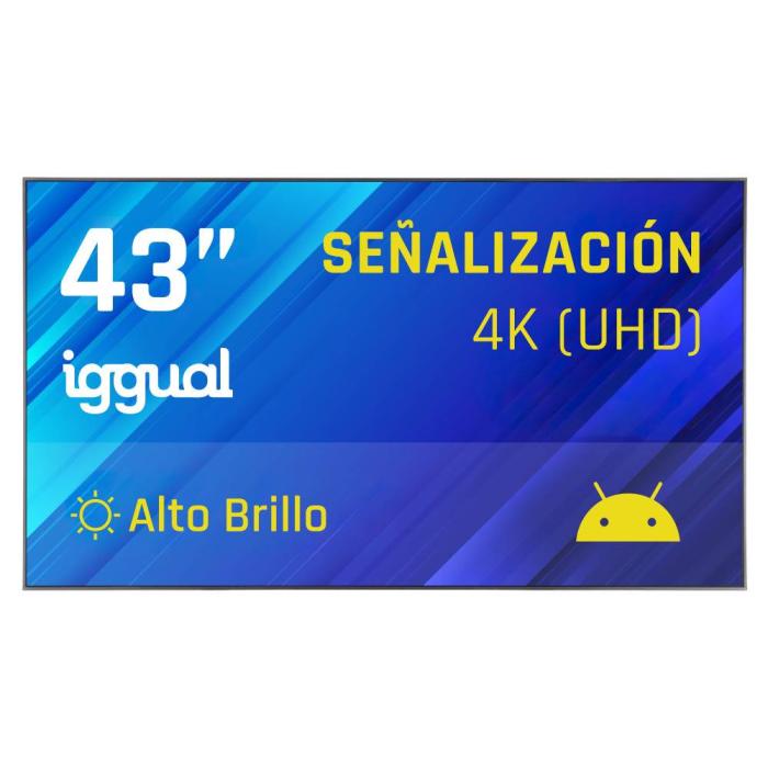iggual IGG321157 Signage-Display Digital Signage Flachbildschirm 109,2 cm (43'') WLAN 1500 cd/m² 4K Ultra HD Schwarz — Bild 21 von 38