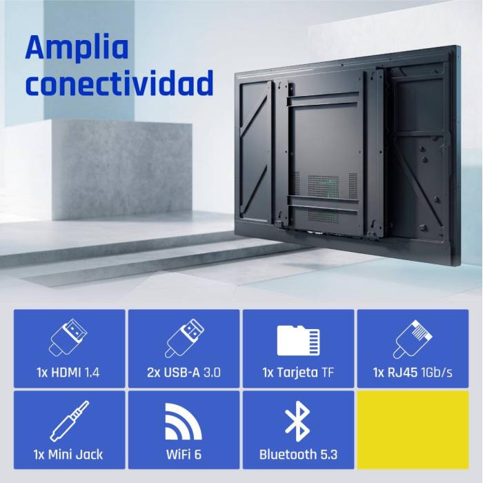 iggual IGG321157 Signage-Display Digital Signage Flachbildschirm 109,2 cm (43'') WLAN 1500 cd/m² 4K Ultra HD Schwarz — Bild 11 von 38