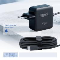 iggual IGG321270 Netzteil & Spannungsumwandler Drinnen 45 W Schwarz, bild 10 von 12 ansehen