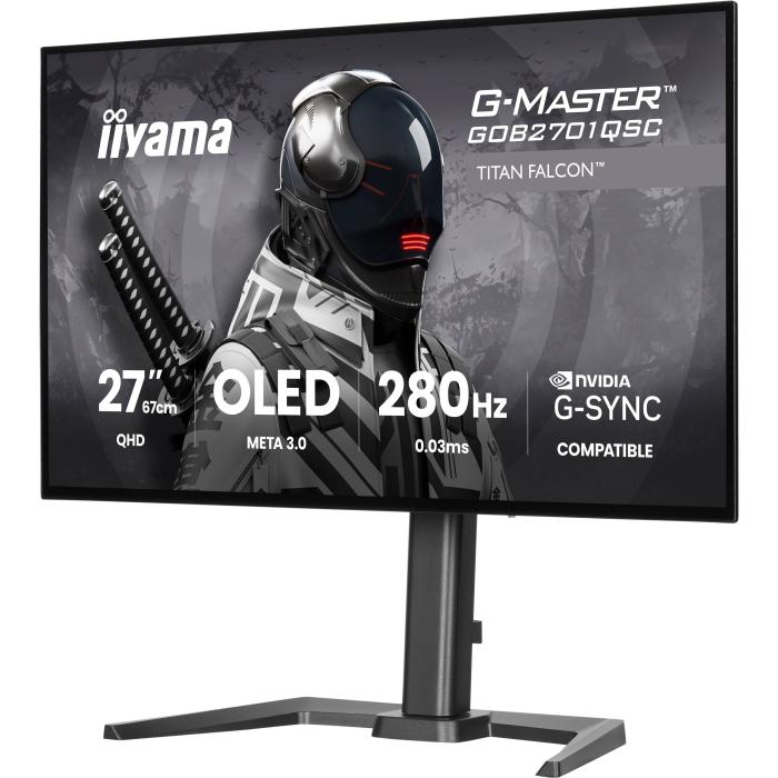 iiyama G-MASTER GOB2701QSC-B1 Computerbildschirm 68,6 cm (27'') 2560 x 1440 Pixel 2K Ultra HD OLED Schwarz — Bild 5 von 54