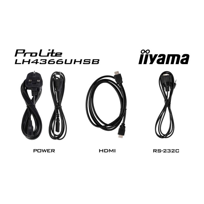 iiyama LH4366UHSB-B1AG Signage-Display Digital Signage Flachbildschirm 109,2 cm (43'') LCD WLAN 800 cd/m² 4K Ultra HD — Bild 13 von 26
