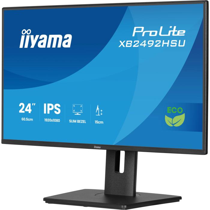 iiyama ProLite 24'' IPS Full-HD-Panel mit 4-seitigem Slim-Bezel, Energieeffizienzklasse B und höhenverstellbarem Standfuß — Bild 26 von 40