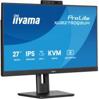 iiyama ProLite 27’’ (68.5 cm) IPS-QHD-Monitor mit integrierter Windows Hello Kamera und Mikrofon, USB-C-Dock, KVM-Switch und höhenverstellbarem Standfuß