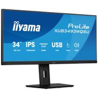 iiyama ProLite 34” (86.7 cm) Ultra-Wide Monitor mit IPS-Panel-Technologie, PiP, PBP und einem höhenverstellbaren Standfuß