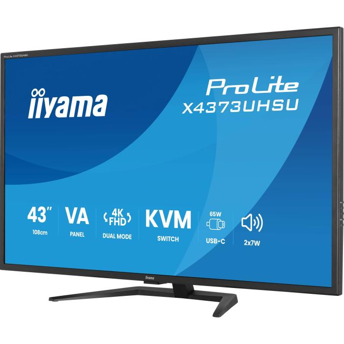 iiyama ProLite X4373UHSU-B2 Computerbildschirm 108 cm (42.5'') 3840 x 2160 Pixel 4K Ultra HD LED Schwarz — Bild 4 von 34