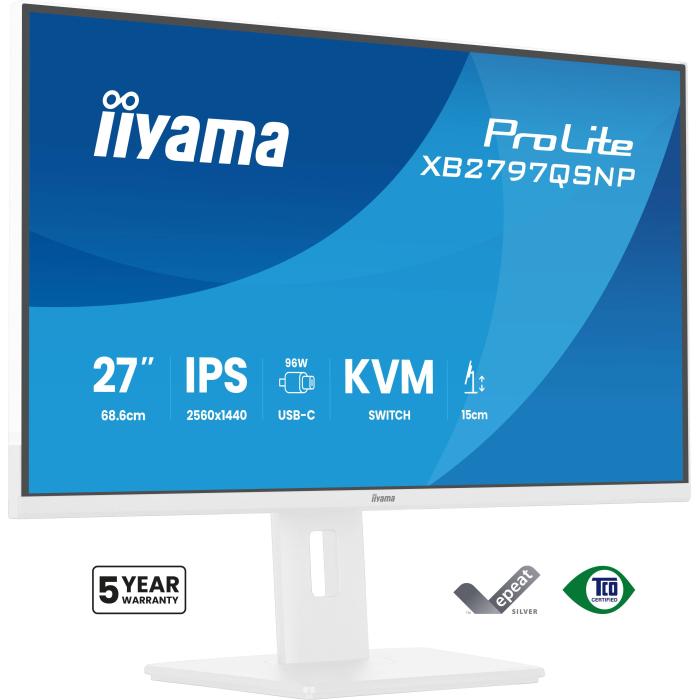 iiyama ProLite XB2797QSNP-W1 27'' IPS LCD Computerbildschirm 68,6 cm (27'') 2560 x 1440 Pixel Quad HD Weiß — Bild 21 von 40