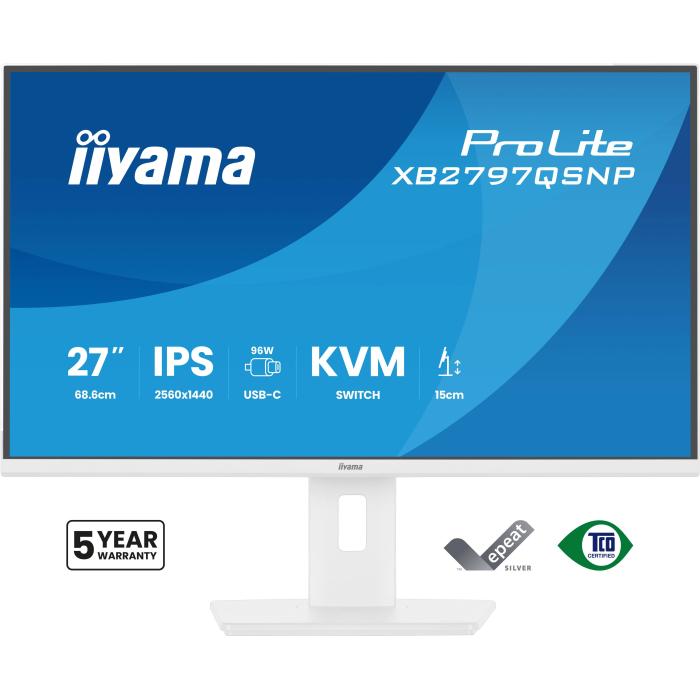 iiyama ProLite XB2797QSNP-W1 27'' IPS LCD Computerbildschirm 68,6 cm (27'') 2560 x 1440 Pixel Quad HD Weiß — Bild 2 von 40