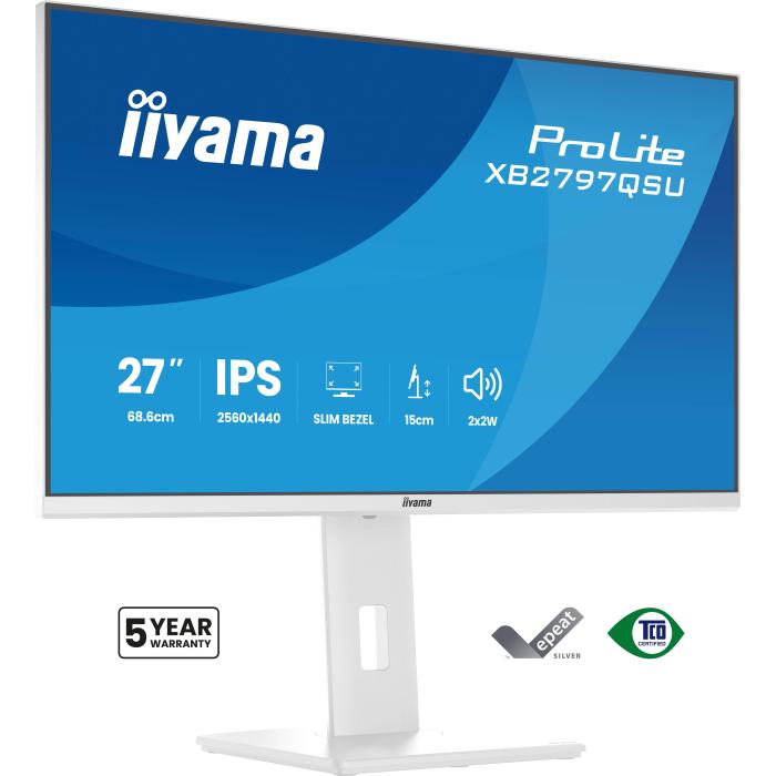 iiyama ProLite XB2797QSU-W1 Computerbildschirm 68,6 cm (27'') 2560 x 1440 Pixel Quad HD Weiß — Bild 33 von 52