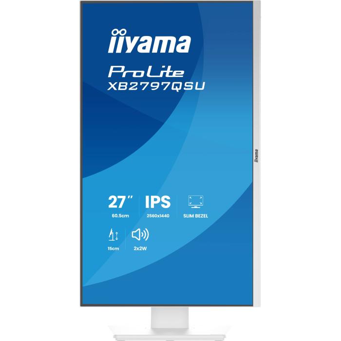 iiyama ProLite XB2797QSU-W1 Computerbildschirm 68,6 cm (27'') 2560 x 1440 Pixel Quad HD Weiß — Bild 4 von 52